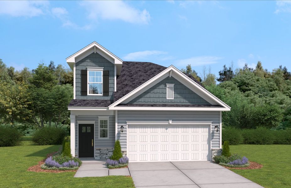 Representative exterior photo of a completed home built from the The Cade by Stanley Martin Homes in Bridgeport Single Family Homes, Greenville, SC (Image 1).