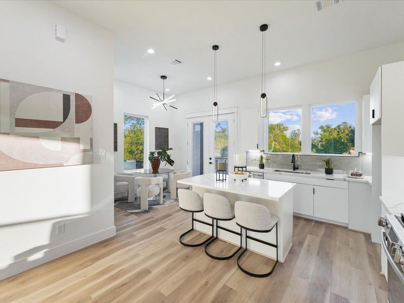 Furnished interior view inside a new home in , Houston (Image 4). Furnished interior view inside a new home in , Houston (Image 4).