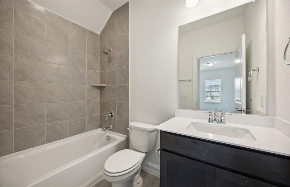 Spacious secondary bathroom *real home pictured