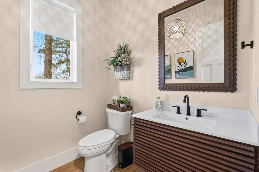 Furnished interior view inside a new home in , Willis (Image 19).