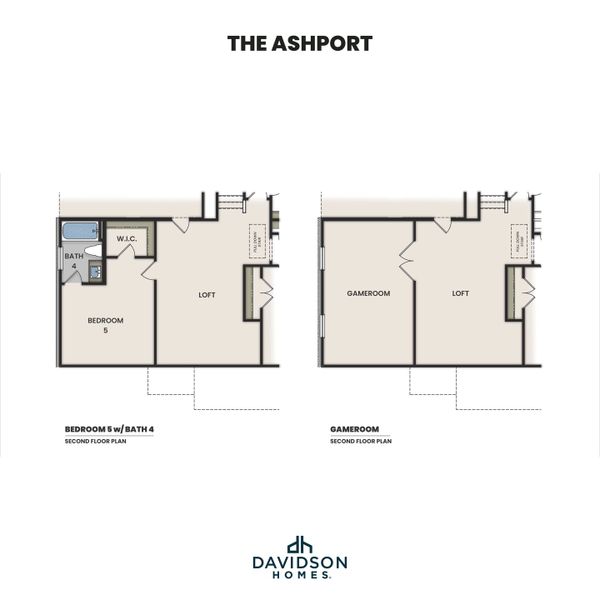 2D floor plan layout for the The Ashport H by Davidson Homes LLC in Heartland, Heartland, TX (Image 5). 2D floor plan layout for the The Ashport H by Davidson Homes LLC in Heartland, Heartland, TX (Image 5).