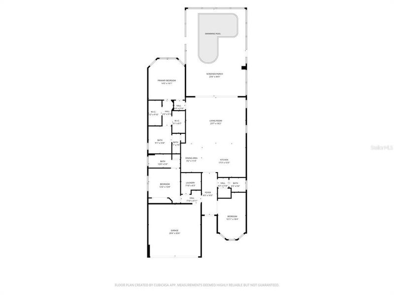 2D floor plan layout of this home in , Daytona Beach, FL (Image 8).