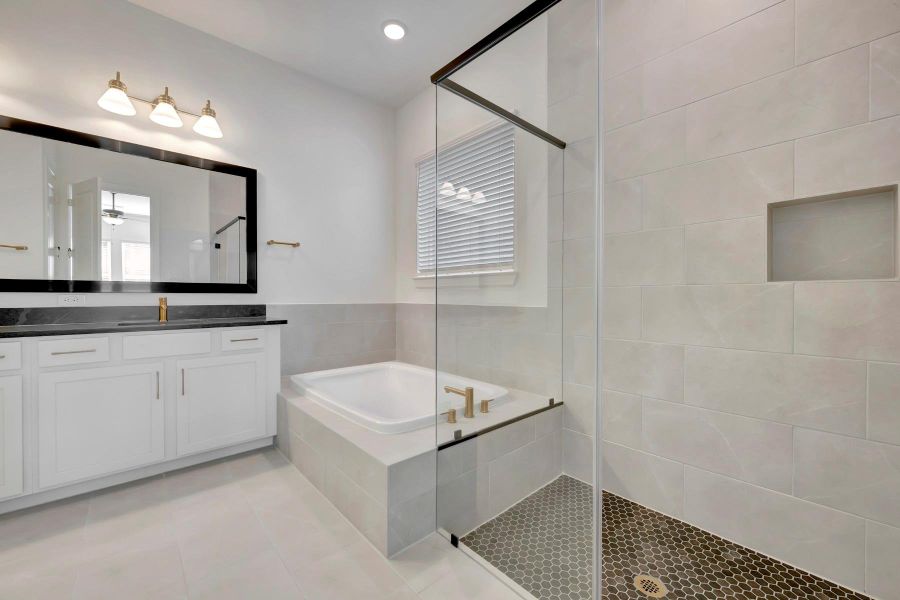 Furnished interior view inside a new home in Brookewater 55’ Homesites, Rosenberg (Image 12).