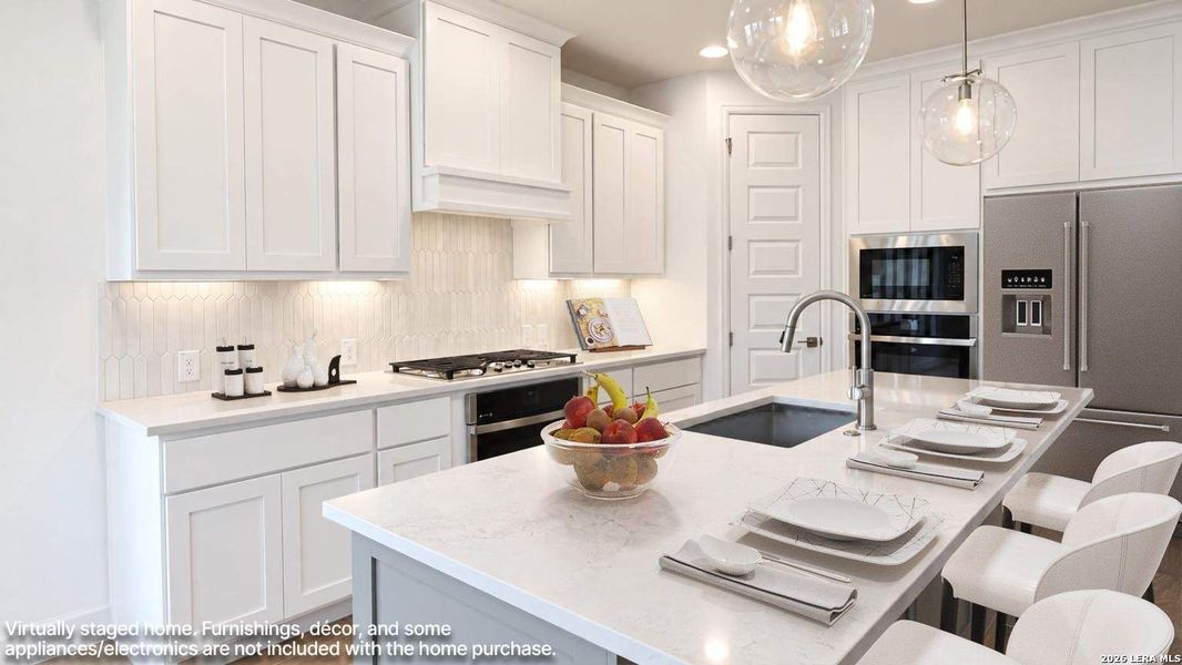Furnished interior view inside a new home in Veramendi, New Braunfels (Image 8).