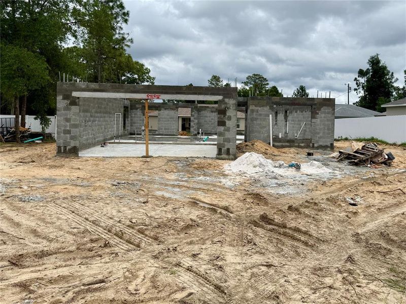 In-progress construction of a new home in Orange Blossom Hills, Summerfield, FL (Image 13).