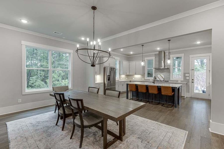 Furnished interior view inside a new home in , Dacula (Image 7).