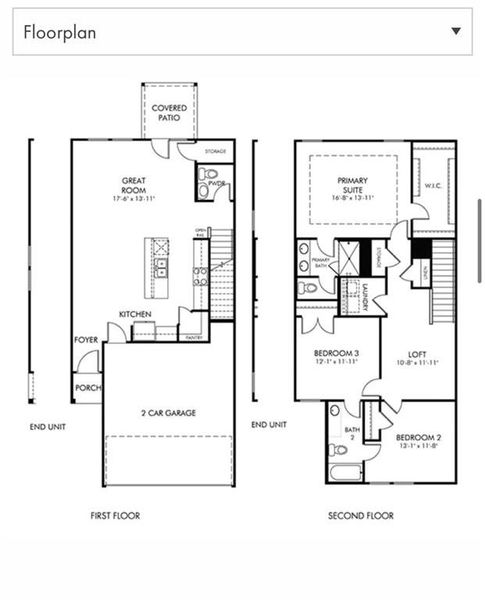 2D floor plan layout of this home in , Smyrna, GA (Image 5).