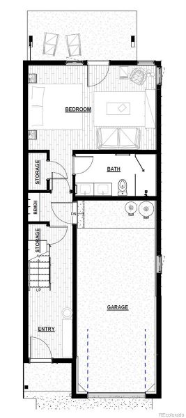2D floor plan layout of this home in , Fraser, CO (Image 4).