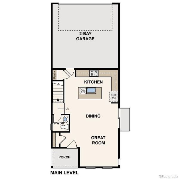 2D floor plan layout of this home in The Boulevard I Collection at Windler, Aurora, CO (Image 3). 2D floor plan layout of this home in The Boulevard I Collection at Windler, Aurora, CO (Image 3).