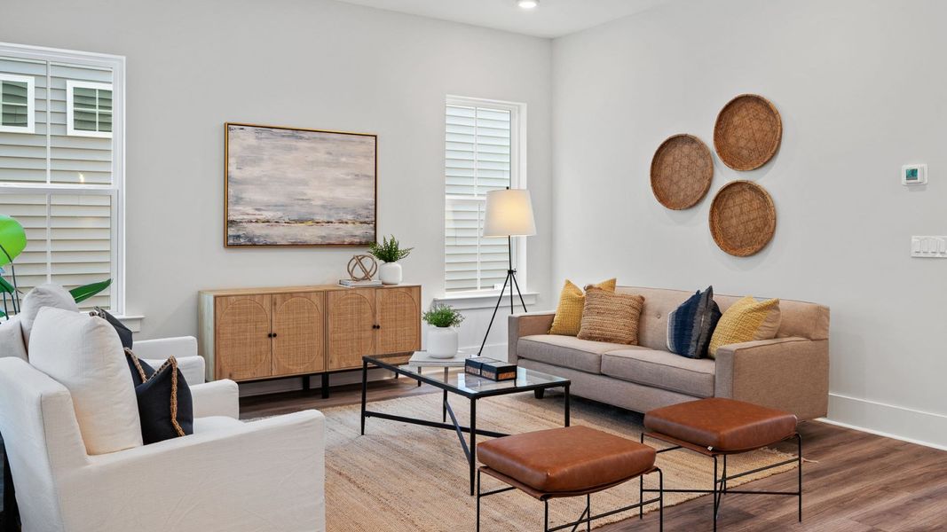 Furnished interior view inside a new home in Summerwind Crossing at Lakes of Cane Bay, Summerville (Image 10).