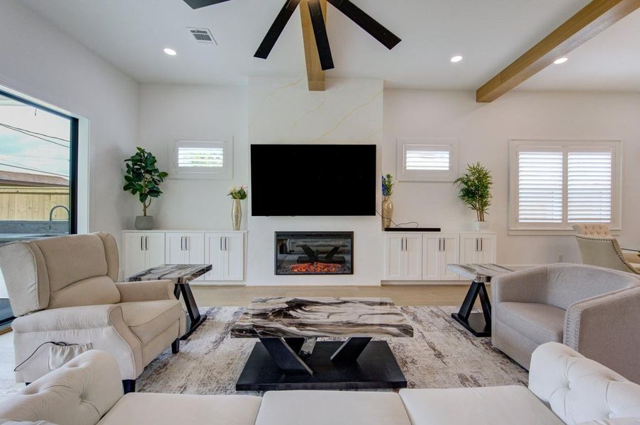 Furnished interior view inside a new home in , Houston (Image 9). Furnished interior view inside a new home in , Houston (Image 9).