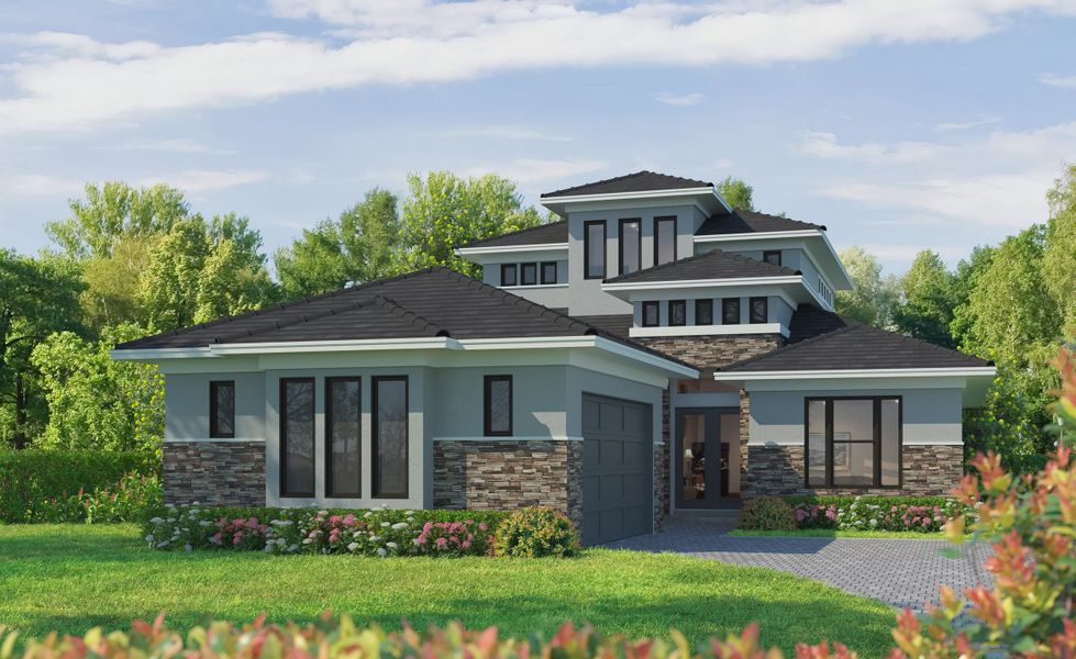 Representative exterior photo of a completed home built from the Avina II by ICI Homes in Veranda Bay, Flagler Beach, FL (Image 5).