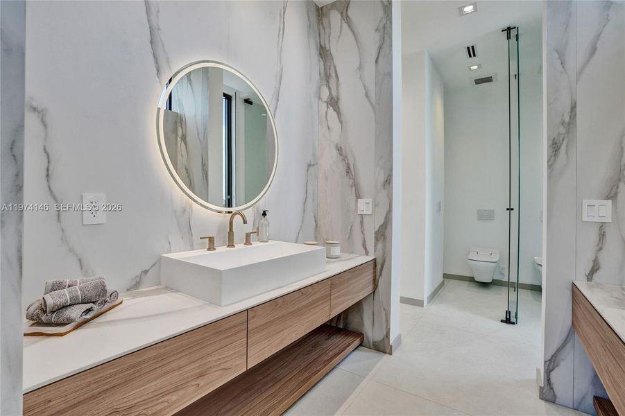 Furnished interior view inside a new home in , Miami Shores (Image 17).