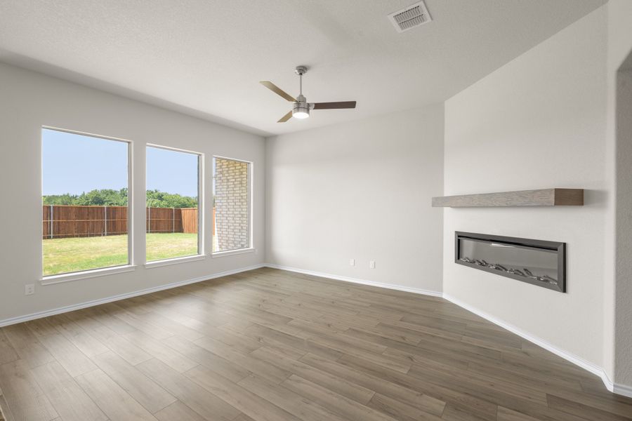 Spacious, unfurnished interior of a new home in Meadow Park at The Meadows, Ponder (Image 18). Spacious, unfurnished interior of a new home in Meadow Park at The Meadows, Ponder (Image 18).