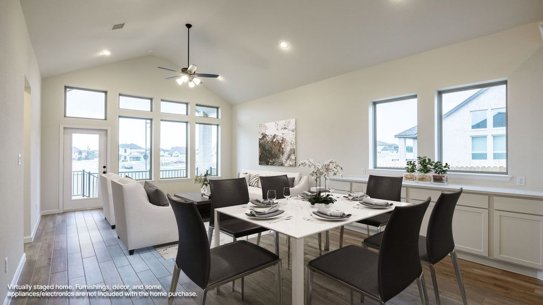 Furnished interior view inside a new home in Santa Rita Ranch - Tierra Rosa, Liberty Hill (Image 6).