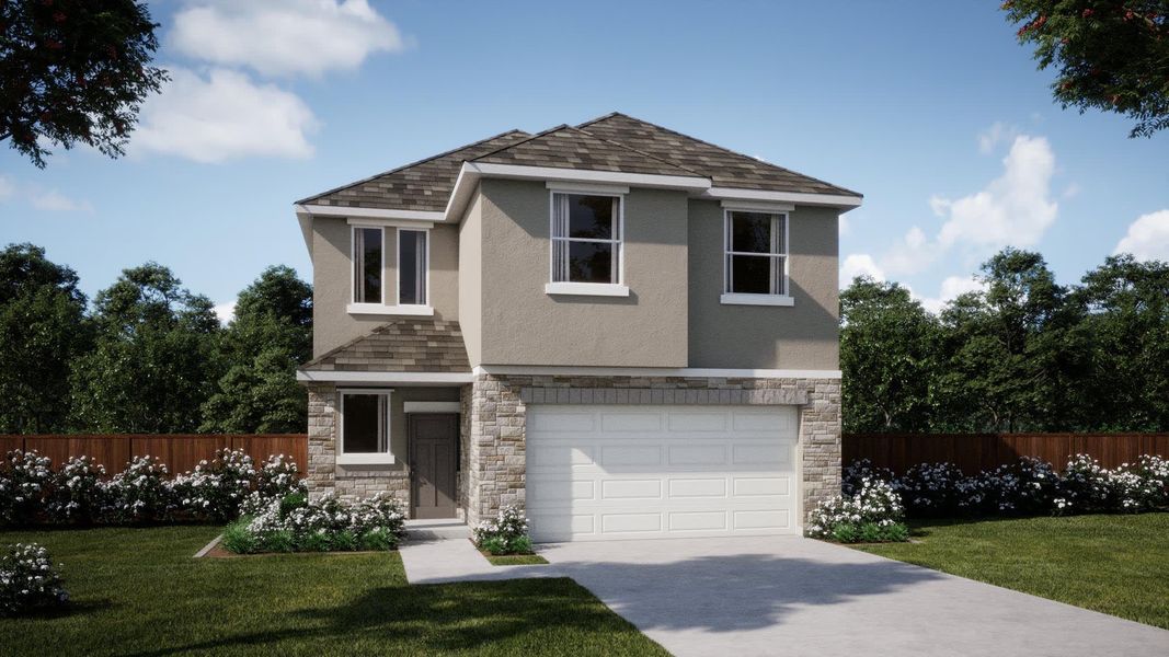 Elevation C | Hailey at Lariat in Liberty Hill, TX by Landsea Homes