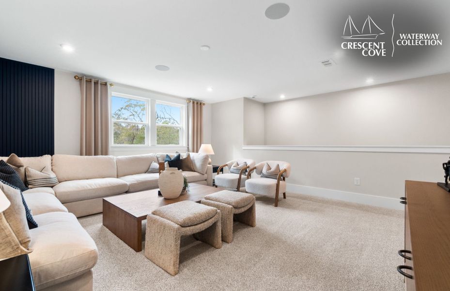 Representative furnished interior of a home built from the Stellar - Waterway Collection by Pulte Homes in Crescent Cove, Myrtle Beach (Image 7).