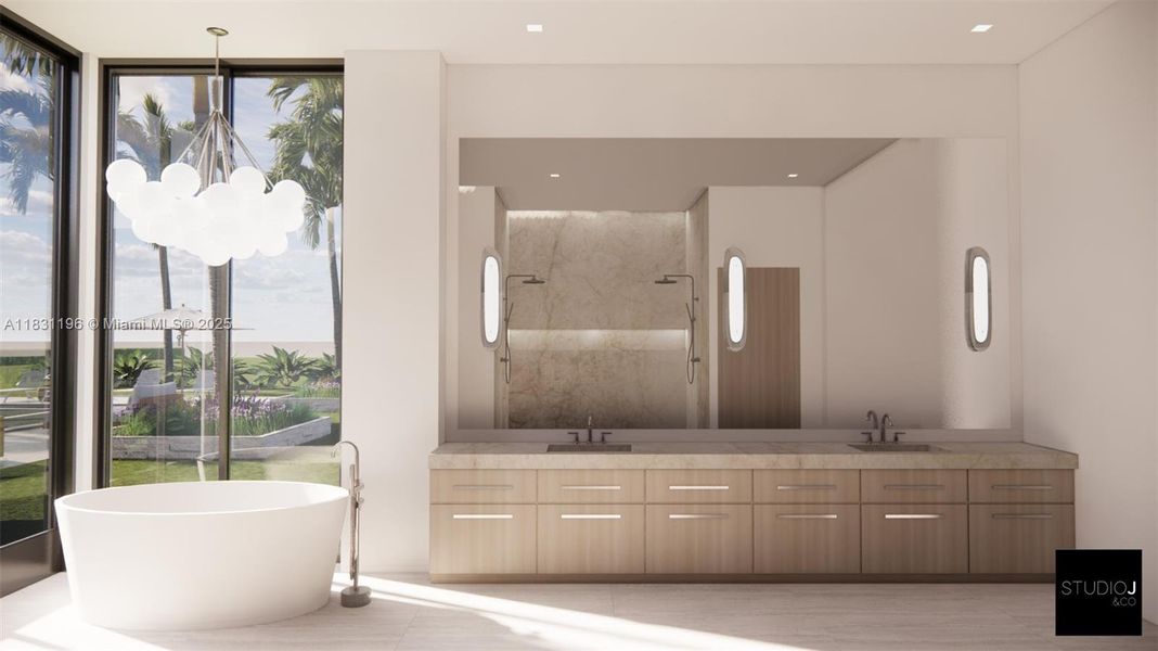 Furnished interior view inside a new home in , Southwest Ranches (Image 9). Furnished interior view inside a new home in , Southwest Ranches (Image 9).