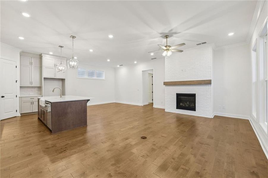 Spacious, unfurnished interior of a new home in Promenade at Sawnee Village, Cumming (Image 17).