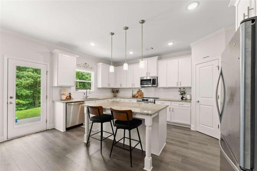 Furnished interior view inside a new home in , Dawsonville (Image 20).