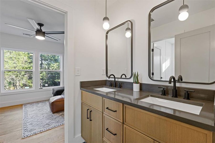 Furnished interior view inside a new home in , Atlanta (Image 13). Furnished interior view inside a new home in , Atlanta (Image 13).