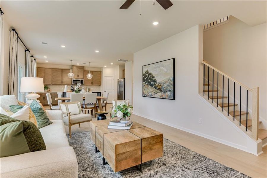 Furnished interior view inside a new home in River Oaks, Locust Grove (Image 11). Furnished interior view inside a new home in River Oaks, Locust Grove (Image 11).