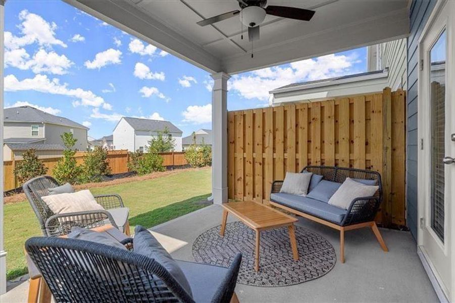 Exterior details and patio area of a home in , Dacula (Image 4).