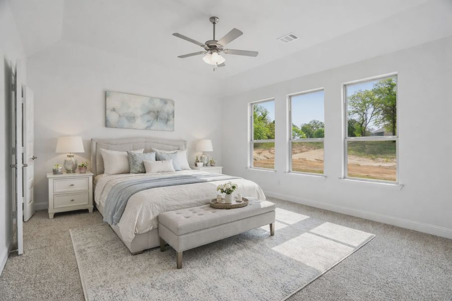 Representative furnished interior of a home built from the Hudson III by Cheldan Homes in Terra Vista Estates, Springtown (Image 12).
