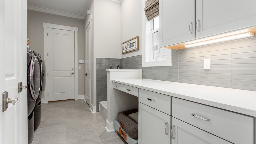 Dog Washing & Laundry Room