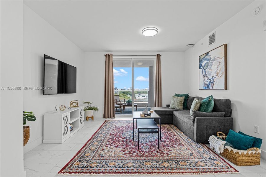 Furnished interior view inside a new home in , Hollywood (Image 5).