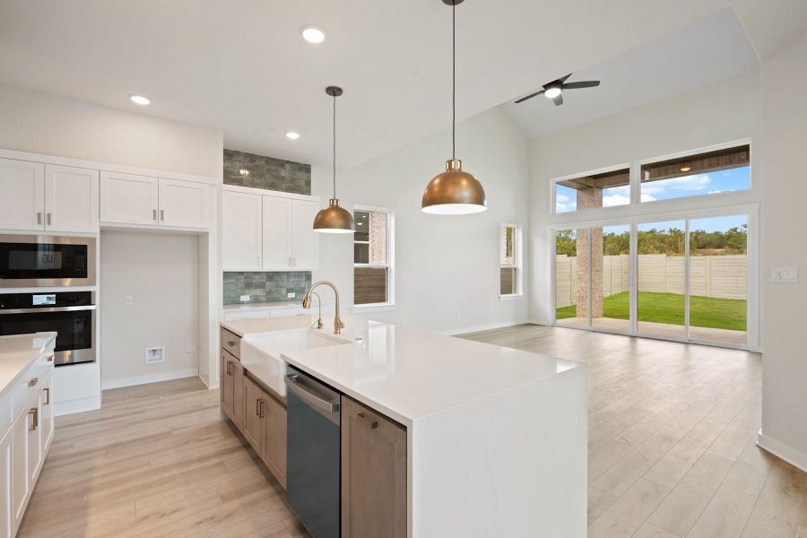 Furnished interior view inside a new home in Wolf Ranch, Georgetown (Image 9).
