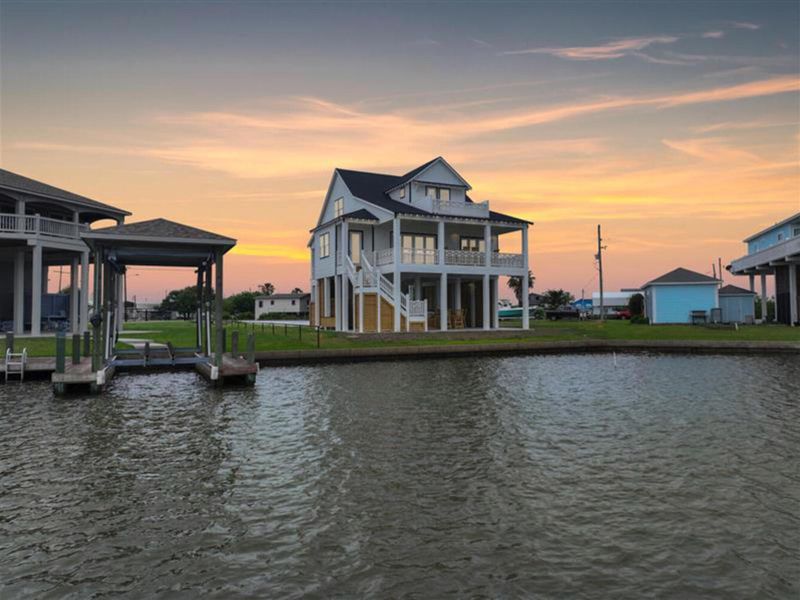 View from the water before the boathouse was installed