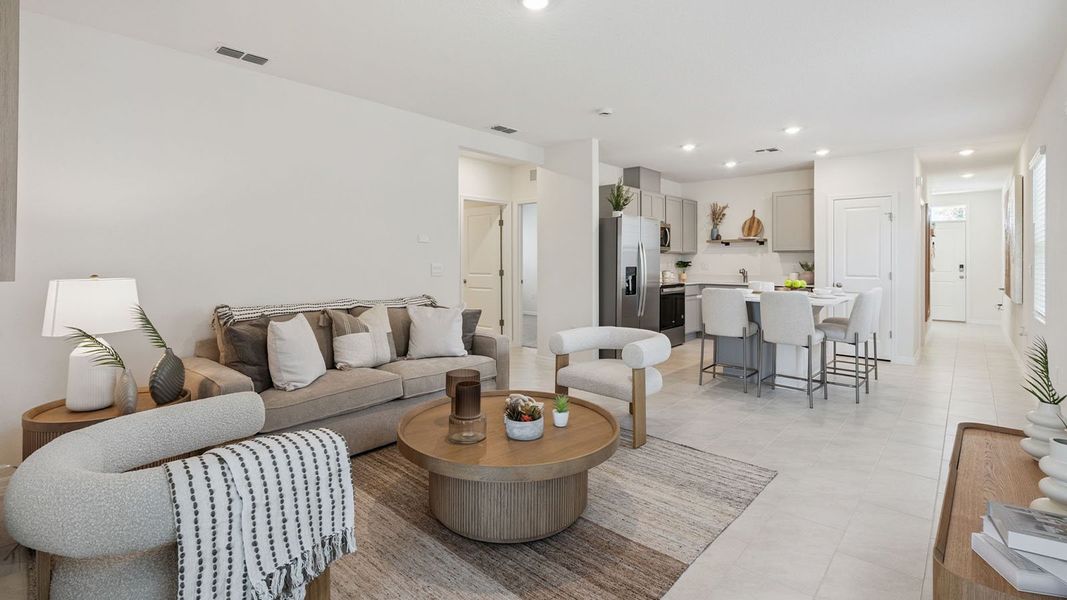 Representative furnished interior of a home built from the DOWNING II by D.R. Horton in Magnolia Pointe, Umatilla (Image 12). Representative furnished interior of a home built from the DOWNING II by D.R. Horton in Magnolia Pointe, Umatilla (Image 12).
