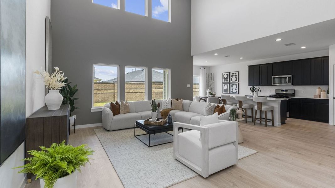 Furnished interior view inside a new home in Tamarron, Fulshear (Image 9).