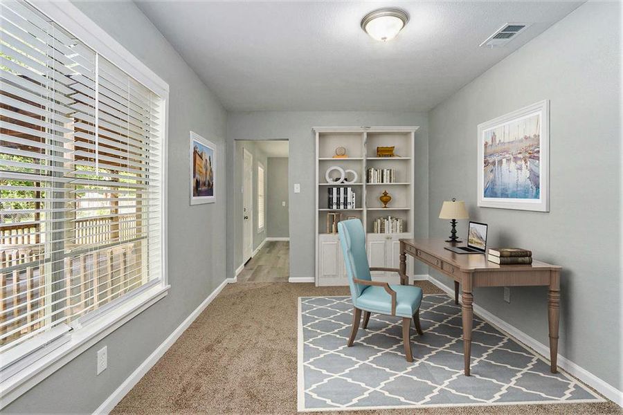 *Virtually Staged* Bonus Room is waiting to fulfill your creative desires.