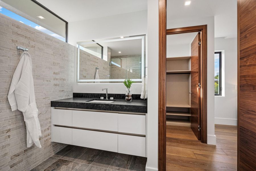 Bathroom vanity.