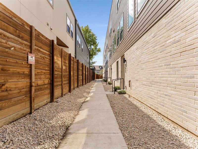 Exterior details and patio area of a home in , Dallas (Image 26).