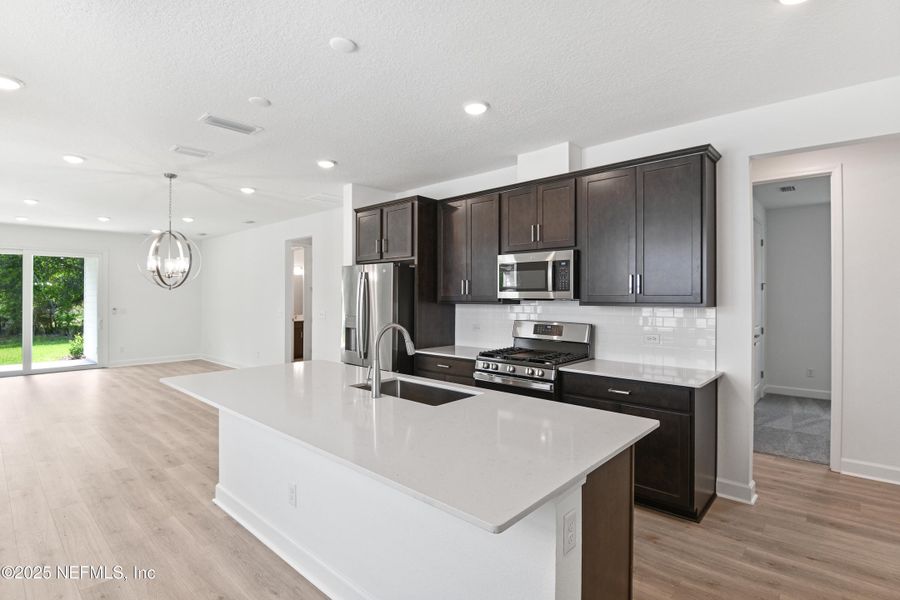 Furnished interior view inside a new home in Elm Creek at Silverleaf, St. Augustine (Image 3). Furnished interior view inside a new home in Elm Creek at Silverleaf, St. Augustine (Image 3).