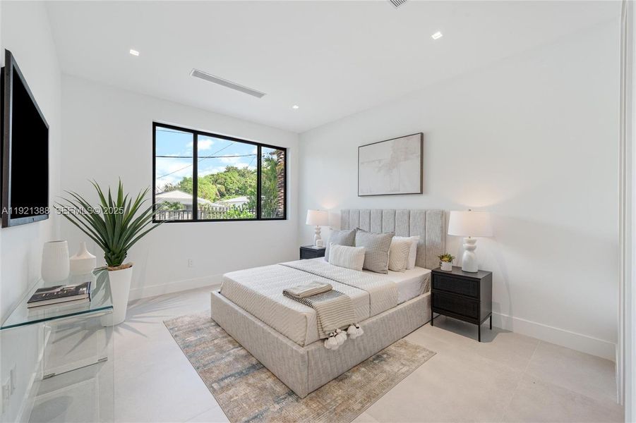 Furnished interior view inside a new home in , Miami (Image 27).