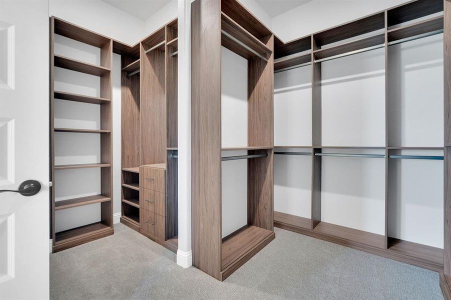 Primary closet built ins