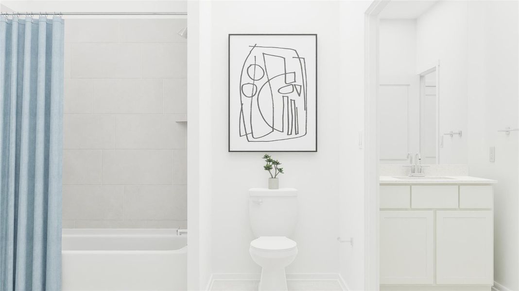 Furnished interior view inside a new home in Cotton Brook, Hutto (Image 35). Furnished interior view inside a new home in Cotton Brook, Hutto (Image 35).