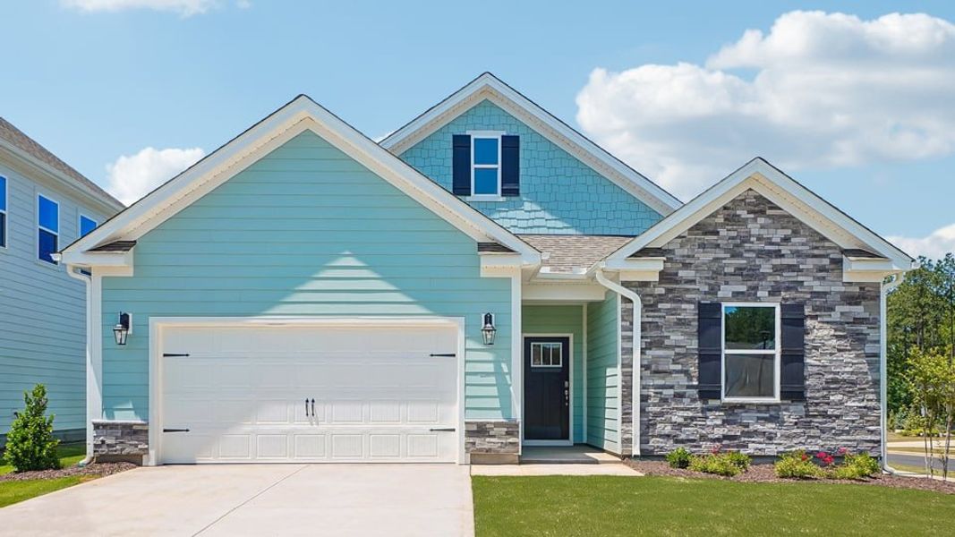 Representative exterior photo of a completed home built from the Stella by D.R. Horton in Horton Park, Apex, NC (Image 21).