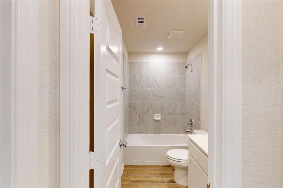 Furnished interior view inside a new home in Kings Way, Denton (Image 8).