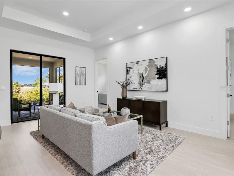 Furnished interior view inside a new home in , Cape Coral (Image 37).
