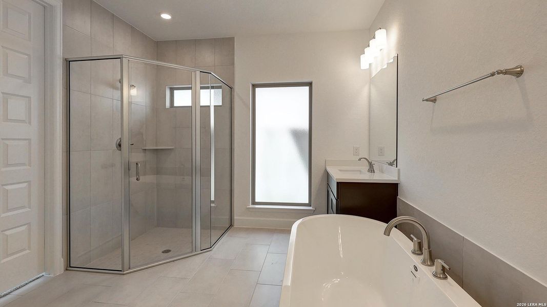 Furnished interior view inside a new home in Ladera, San Antonio (Image 11).