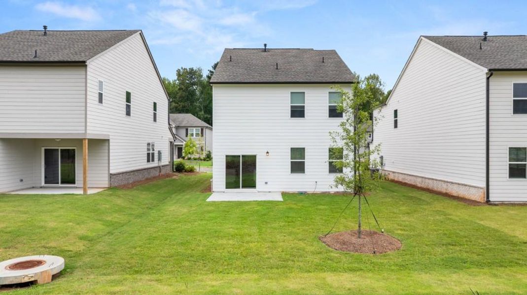 Exterior details and patio area of a home in Timber Ridge: Timber Ridge 42', Douglasville (Image 17). Exterior details and patio area of a home in Timber Ridge: Timber Ridge 42', Douglasville (Image 17).