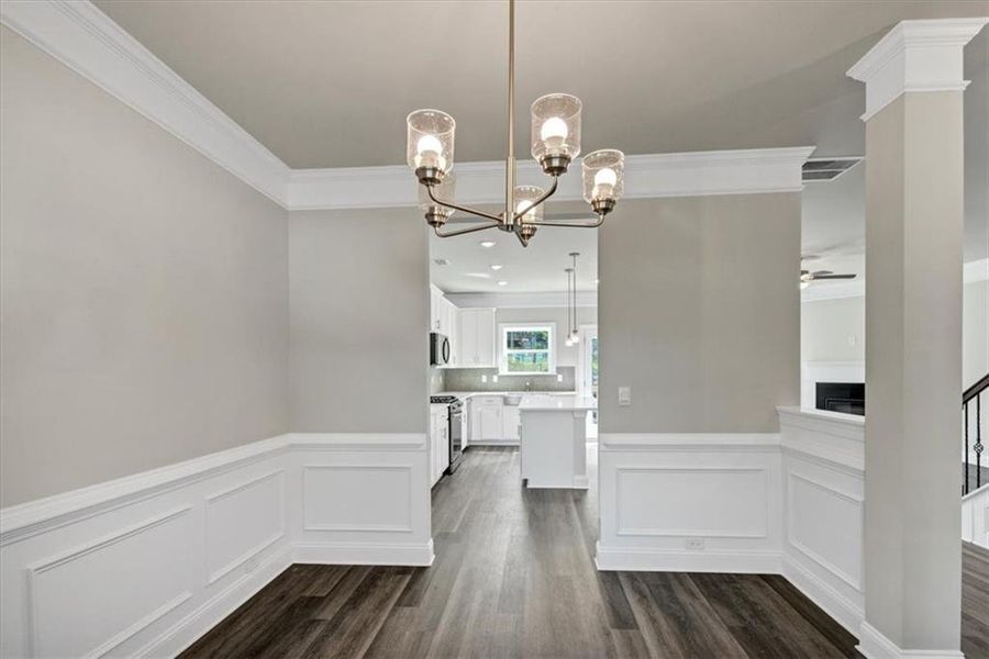 Furnished interior view inside a new home in Tuscany Hills, Douglasville (Image 11).