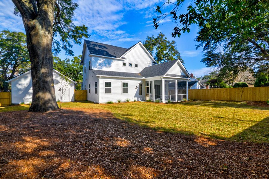 Exterior details and patio area of a home in , Charleston (Image 26).
