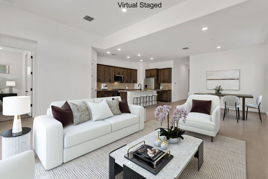 Furnished interior view inside a new home in Saguaro Reserve II, Marana (Image 3).