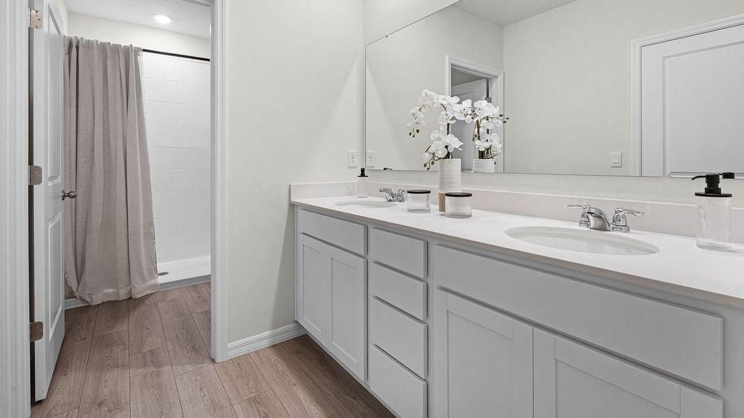 Furnished interior view inside a new home in Nona West, Orlando (Image 13).